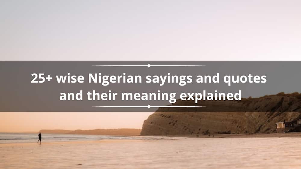 Nigerian sayings