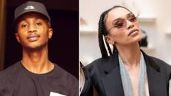 Emtee: 'Roll Up' rapper reacts to comments about Pearl Thusi not being on his level, Fans question dynamic