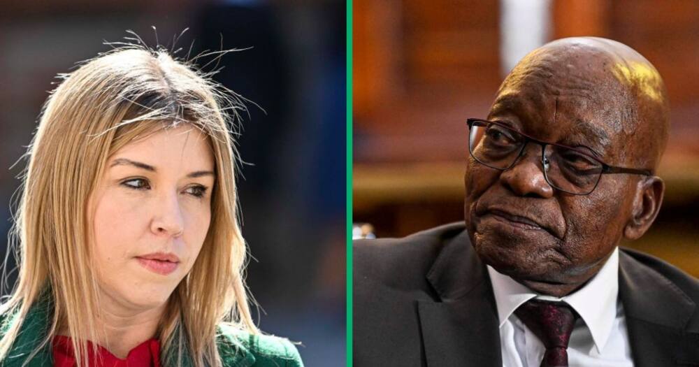 News24 journalist Karyn Maughan faces off against former president Jacob Zuma at the Bloemfontein Supreme Court