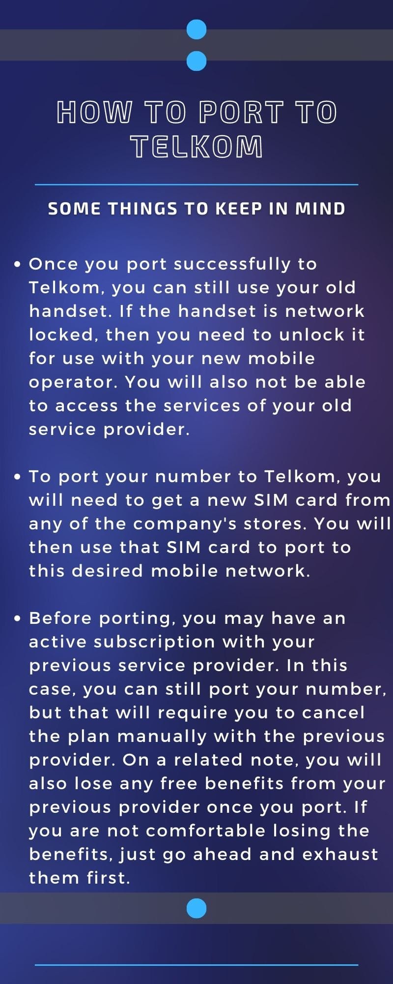 How to port to Telkom
