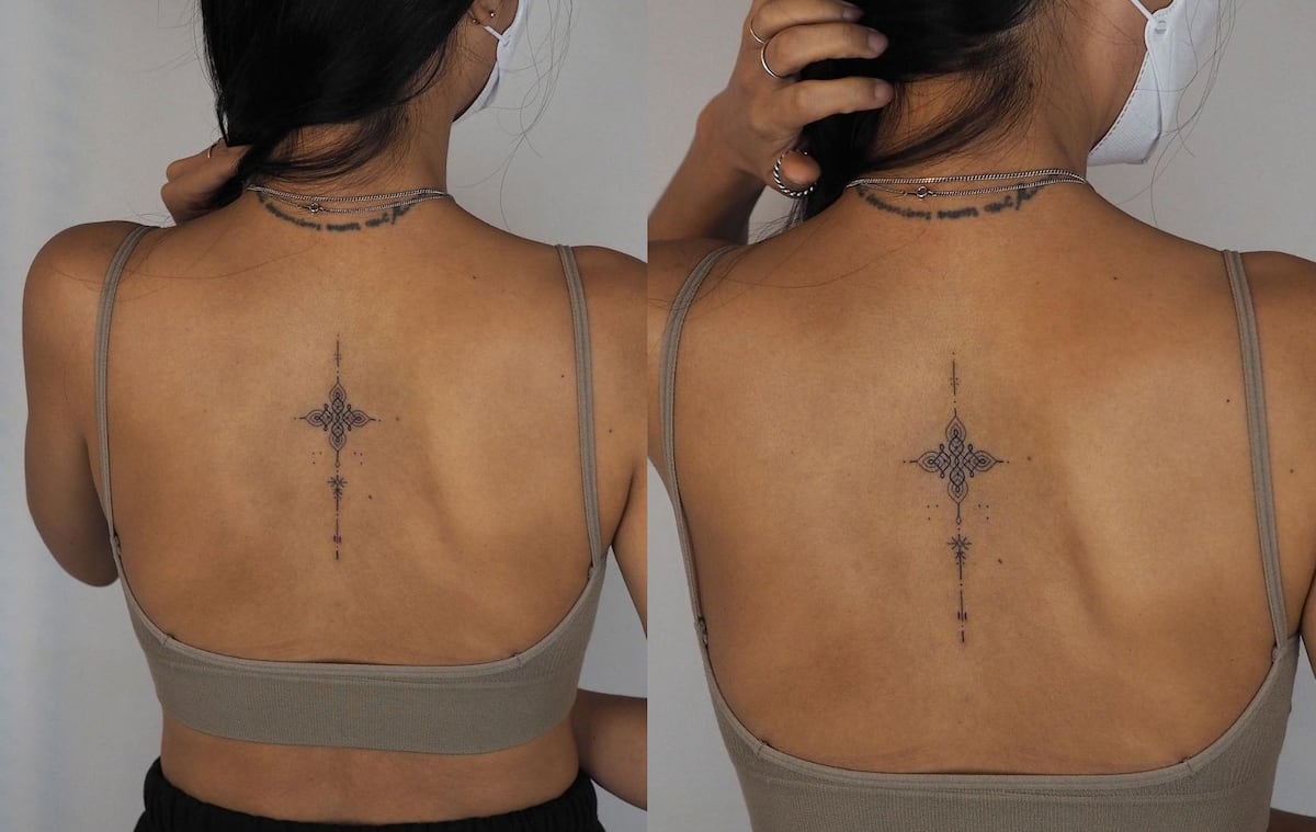 28 Delicate But Beautiful Spine Tattoo Designs For Women  The XO Factor