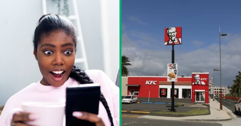 A woman in South Africa had her KFC order stolen while waiting at the drive-thru window