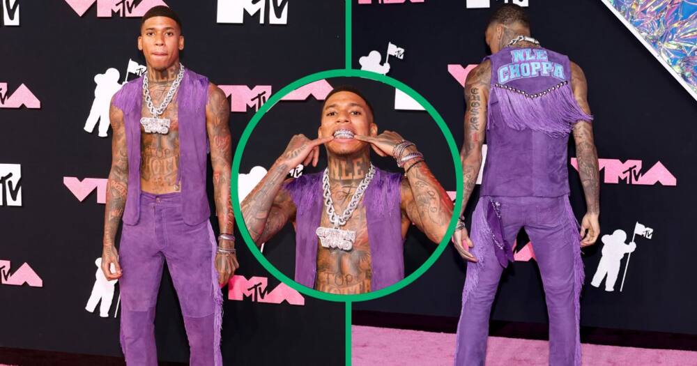 NLE Choppa attends the 2023 MTV Video Music Awards at Prudential Centre on 12 September 2023, in Newark, New Jersey.