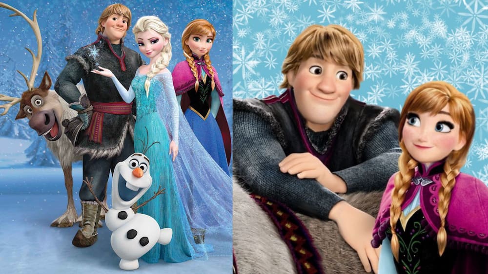 Kristoff, Anna, and Elsa from Frozen