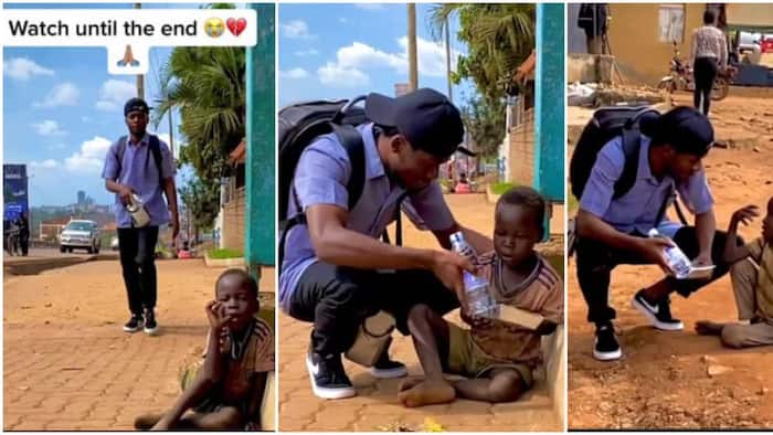 Selfless TikTok man feeds poor kids on the street with meals in touching video: "You can help without camera"