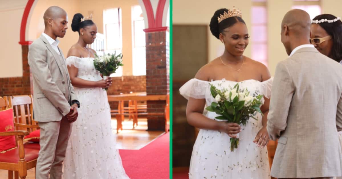South African Bride Stuns in SHEIN Wedding Dress and Crown, Mzansi