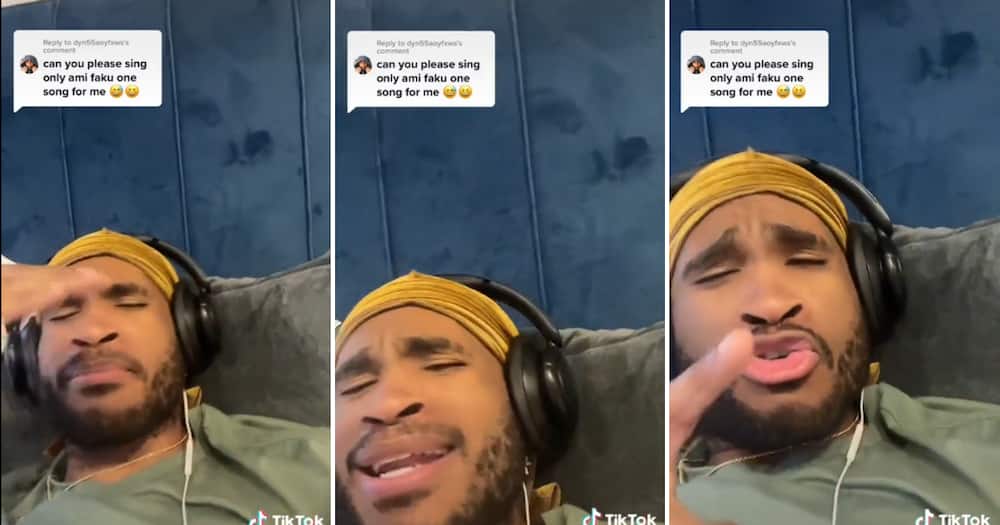 An American tried to sing some amapiano songs, and many laughed at the attempt