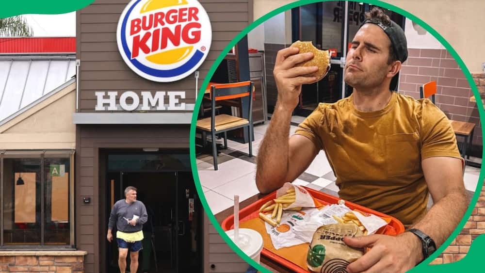 Burger King menu in South Africa