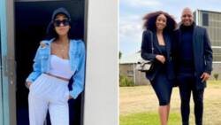 Pics of Itumeleng Khune’s stunning wife Sphelele Makhunga looking fire at home game leave SA drooling