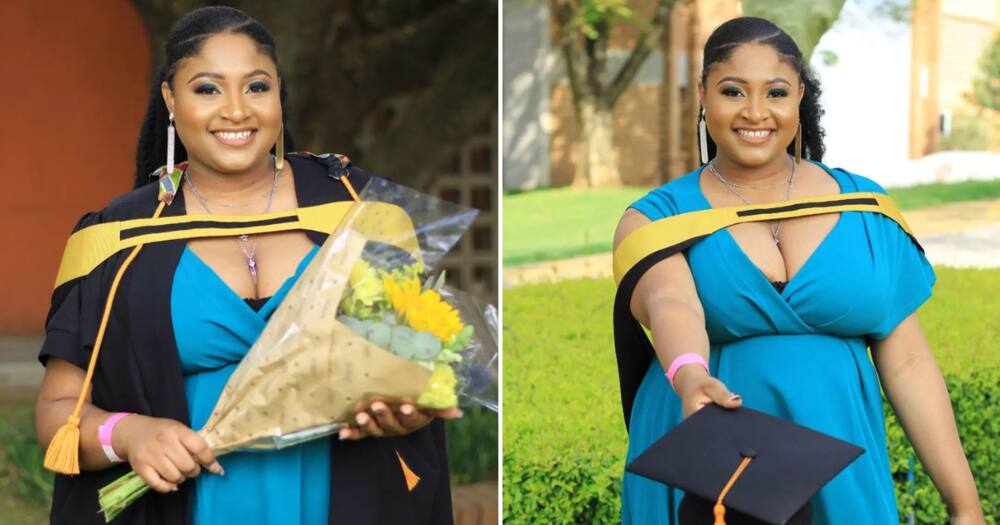One babe looked very beautiful on her graduation day
