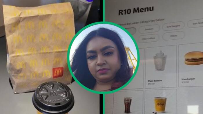 R10 McDonald's menu in woman's TikTok video of cheap burgers, chips more sparks excitement