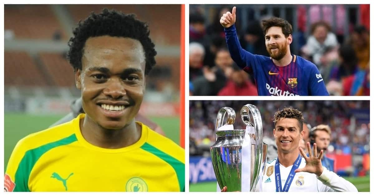 Percy Tau wants to face Lionel Messi and Cristiano Ronaldo ...