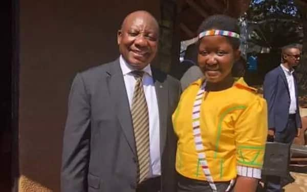 Queen-elect Masalanabo Modjadji pictured with President Cyril Ramaphosa earlier this year. Source: EWN