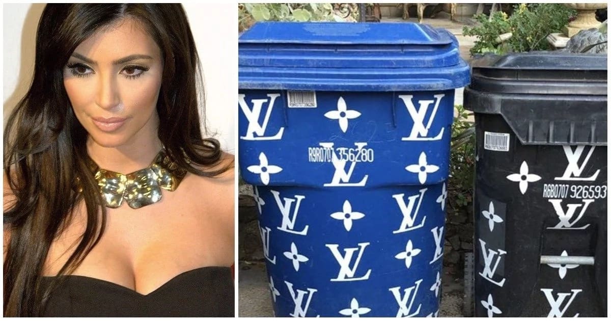 Kim Kardashian Louis Vuitton Trash Cans Mocked Iucn Water