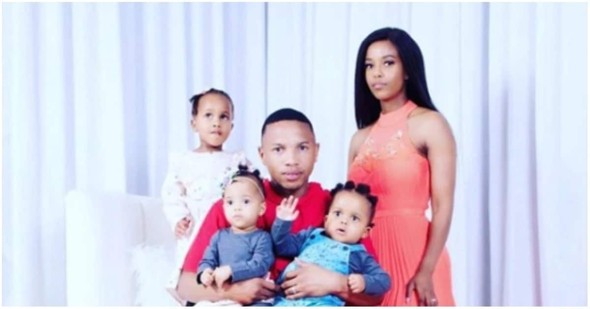 Nonhle and Andile Jali finally show-off their beautiful twin babies ...