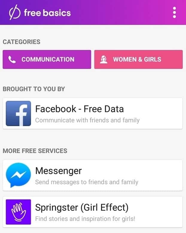 Save mobile data with FreeBasics: Briefly is now available on the app