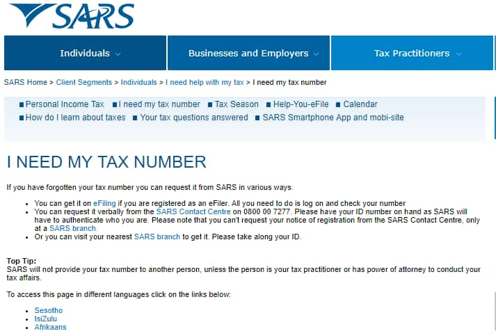 How to Get Your Tax Number in South Africa in 2019 Briefly SA