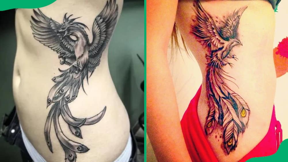 Phoenix side tattoos