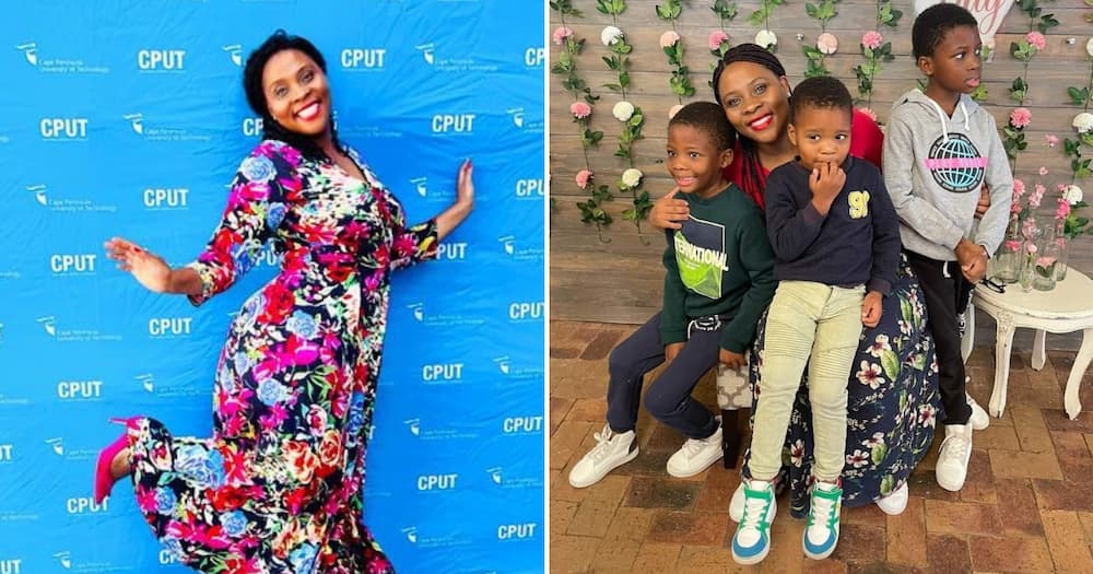 The mom of three boys is also a CPUT academic, lecturer and holds a PhD from UCT which she obtained in 2022