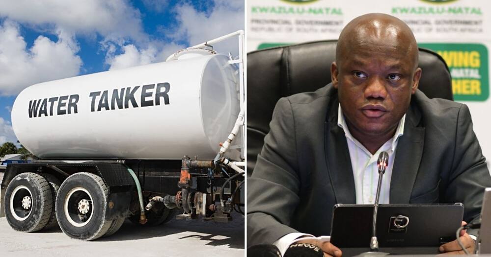 Sihle Zikalala, apologies, water tank delivered at his house, La mercy, ratepayers