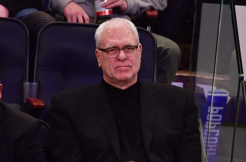 Phil Jackson attends Sacramento Kings vs New York Knicks game