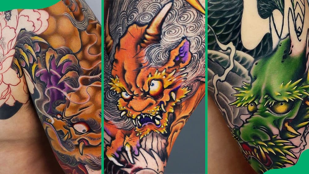 Dragon shoulder tattoo