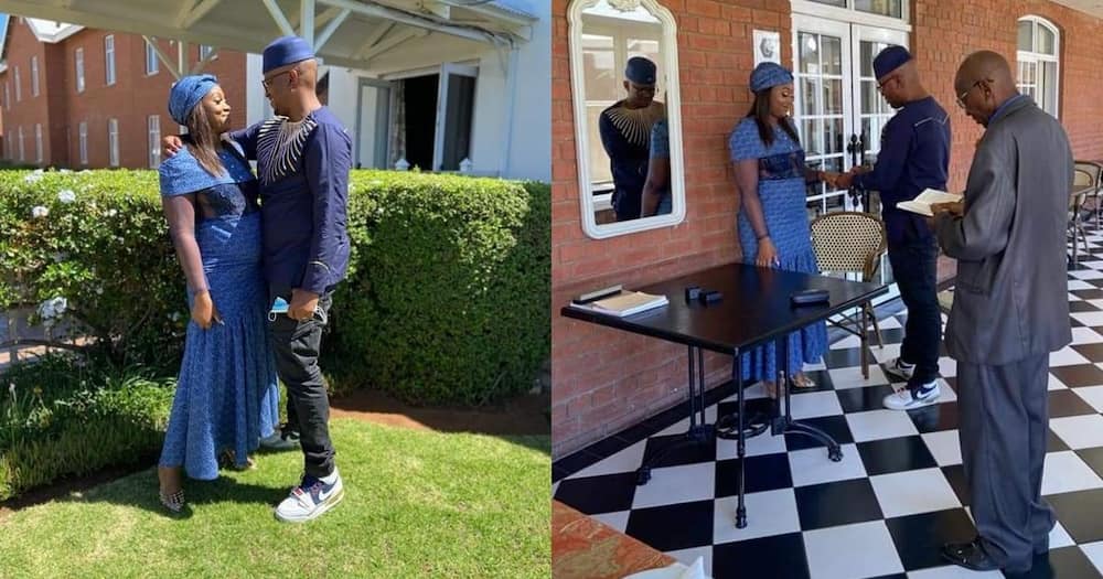 Couple, lowkey wedding, debt-free, Mzansi reacts