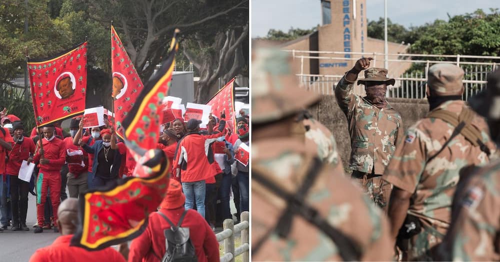 EFF slammed the government for the SANDF deployment