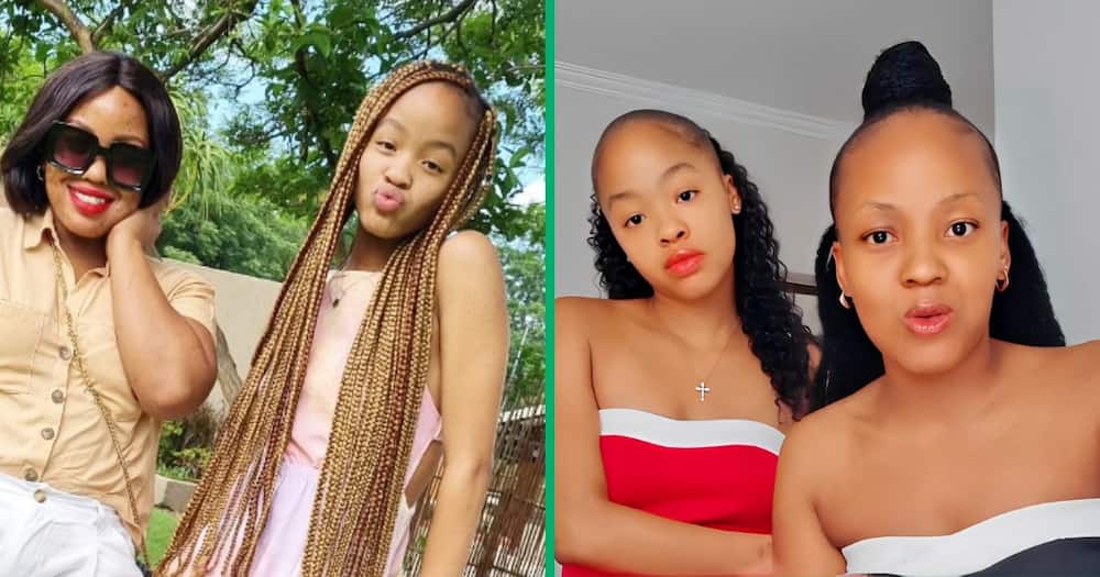 A mother and daughter danced to Amapiano in a TikTok video.