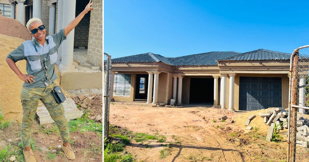 The young construction worker completed a beautiful home in two months with her 35 employees