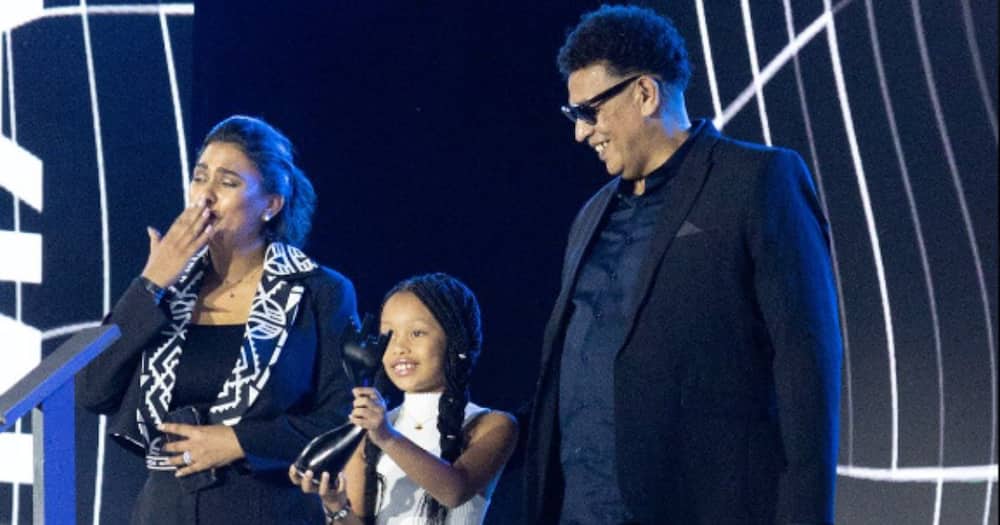 AKA's family accepts his Metro FM Award.