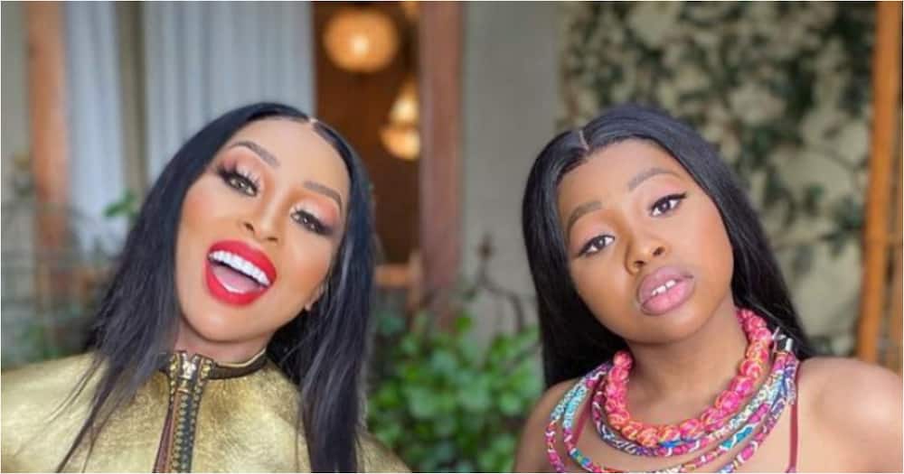 Khanyi Mbau shares new pic of herself and her daughter