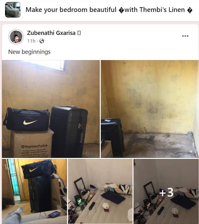 A young man shared pictures of his new home.