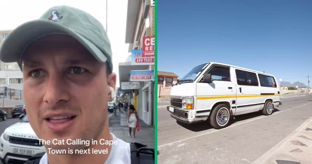 A UK man in SA left Mzansi in stitches after uploading a TikTok video describing taxis as mum vans driving around all day to catcall girls.