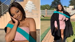 Stunning graduate celebrates bagging 16 distinctions in record time, Mzansi showers her with congratulations