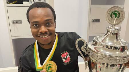 Percy Tau shows the Egyptians how it's done, busts move after CAF Super Cup win