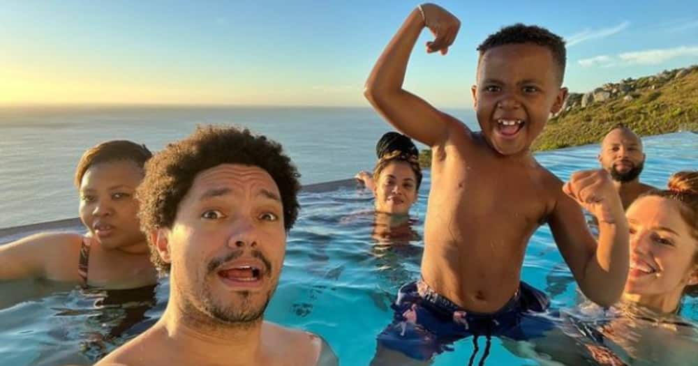 Anele Mdoda&#8217;s adorable son, Alakhe spends time in New York with Trevor Noah and Burna Boy, EntertainmentSA News South Africa