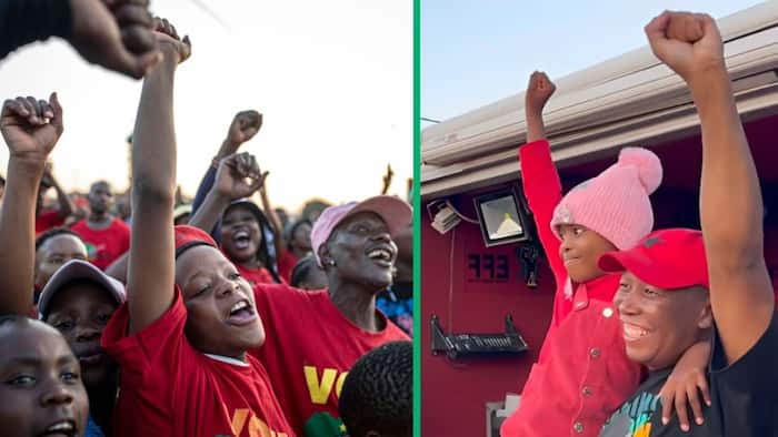 EFF’s Julius Malema moved by 8-year-old Kelebogele’s poem