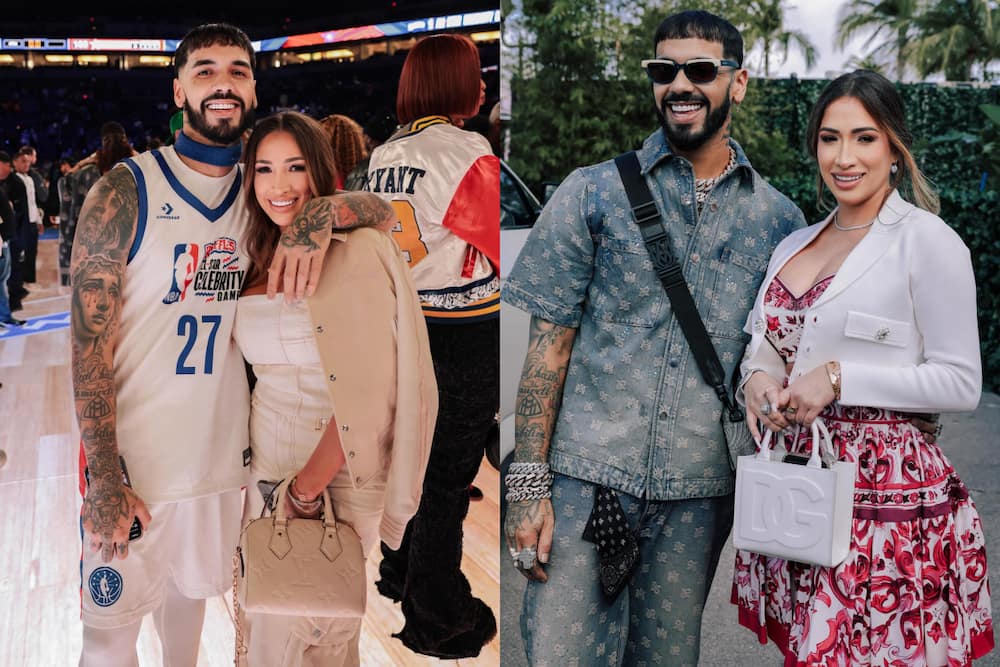 Anuel AA and his new girlfriend Laury Saavedra