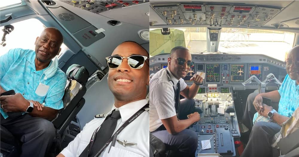 Pilot Sheds Tears of Joy After First Commercial Flight with His Father: "Dad, I'm Thankful"
