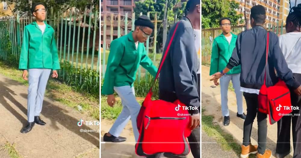 TikTok user @skeem_noa shared a video showing him playing the prank on a few women and came off second best in the end