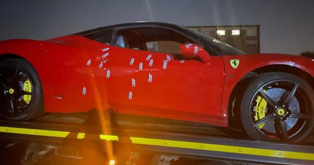 2 People Killed, red Ferrari, Soweto, Toyota Etios