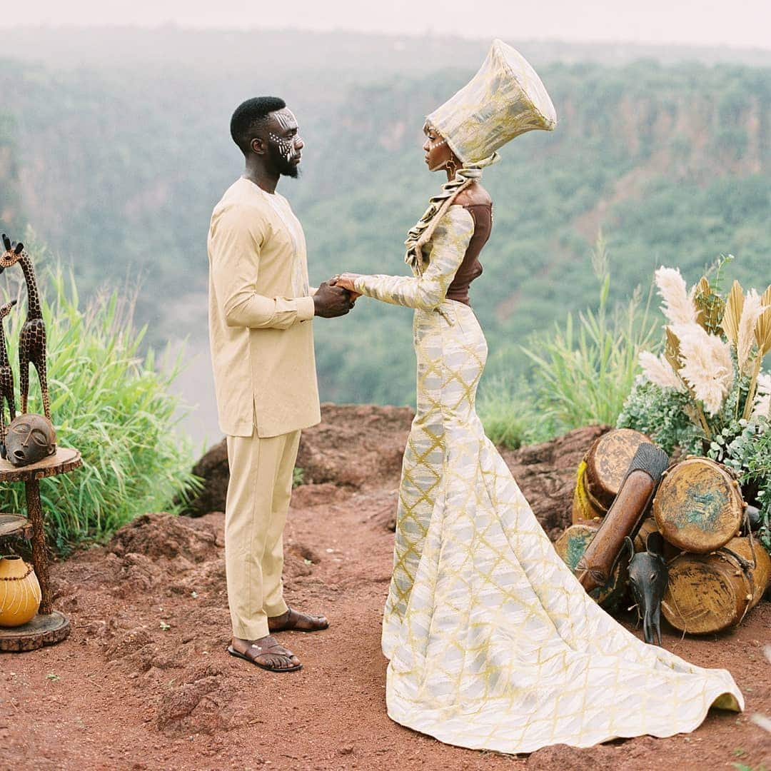 African wedding shop attire for groom