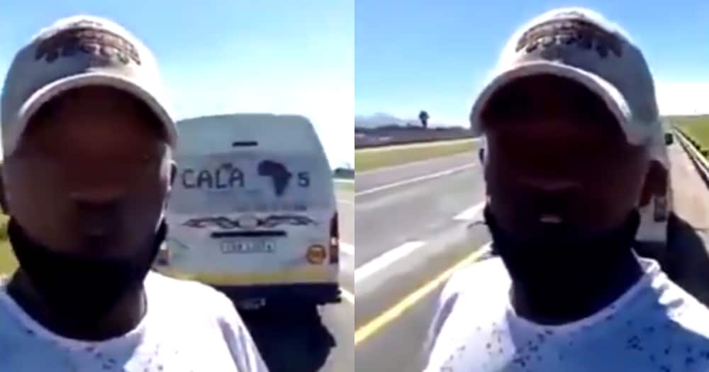 Eish: Taxi Drama as Driver Pulls over After Commuter Short Pay Him