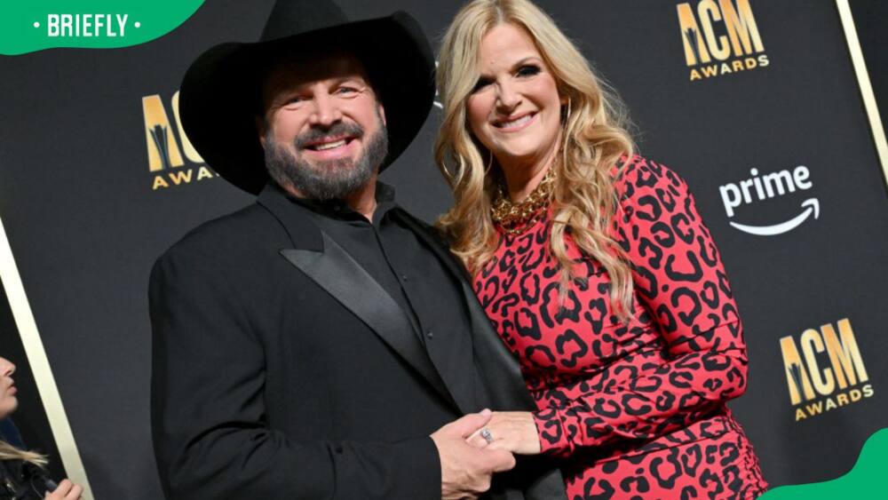 Garth Brooks and Trisha Yearwood during the 58th Academy of Country Music Awards at The Ford Center in 2023