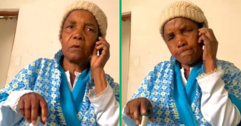 TikTok video of grandmother acting as reference