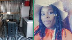 "Happy for you": SA peeps shower compliments on lady with well-decorated shack