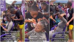 She's good: Nigerian girl, 13, beats old women in hairdressing competition, her video stirs reactions