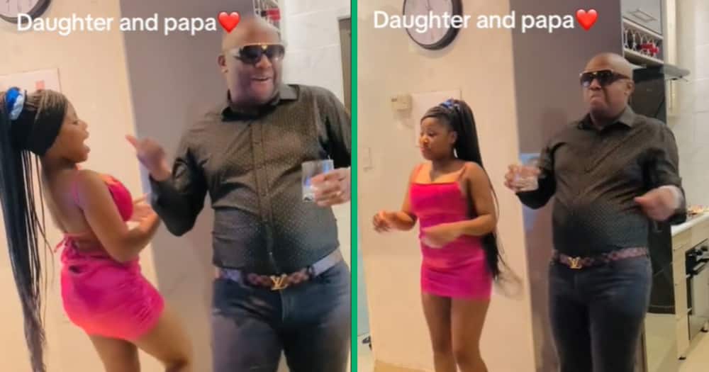 Groover, father, daughter, dancing, video, TikTtok