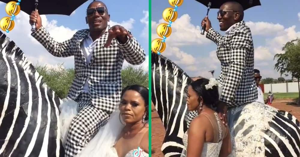 A pastor outshone his bride during their wedding in Limpopo